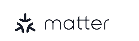 Logo de Matter, protocolo de comunicación para domótica que pretende desbancar a Zigbee y Z-Wave.