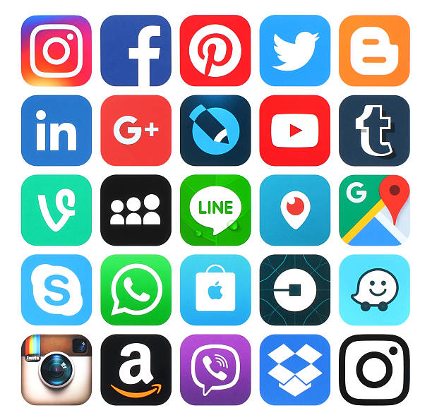 Iconos de redes sociales, un invento revolucionario considerado como un gran avance tecnológico que ha impactado a la sociedad.