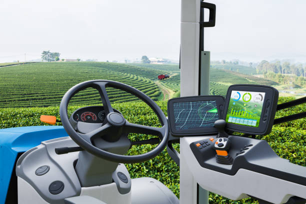 Maquinaria agrícola inteligente equipada con nuevas tecnologías, como el IOT