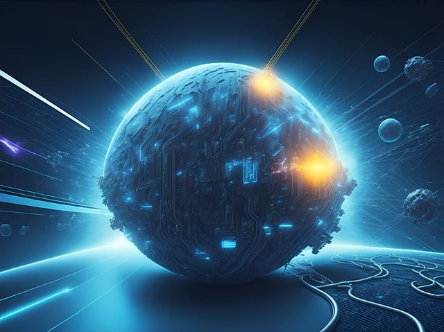 Representación Internet de las Cosas mediante una bola del mundo conectada.